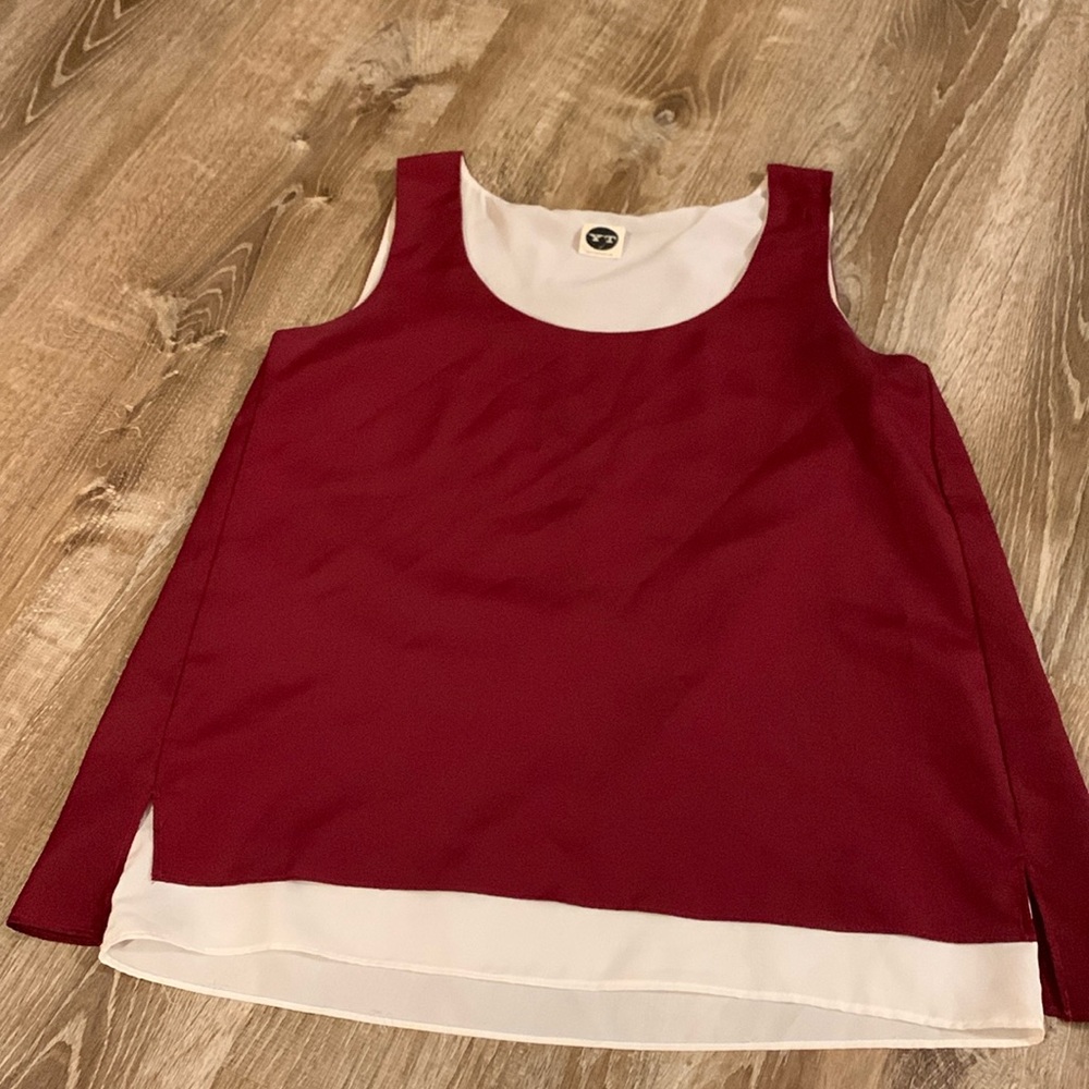Cardinal dress blouse.